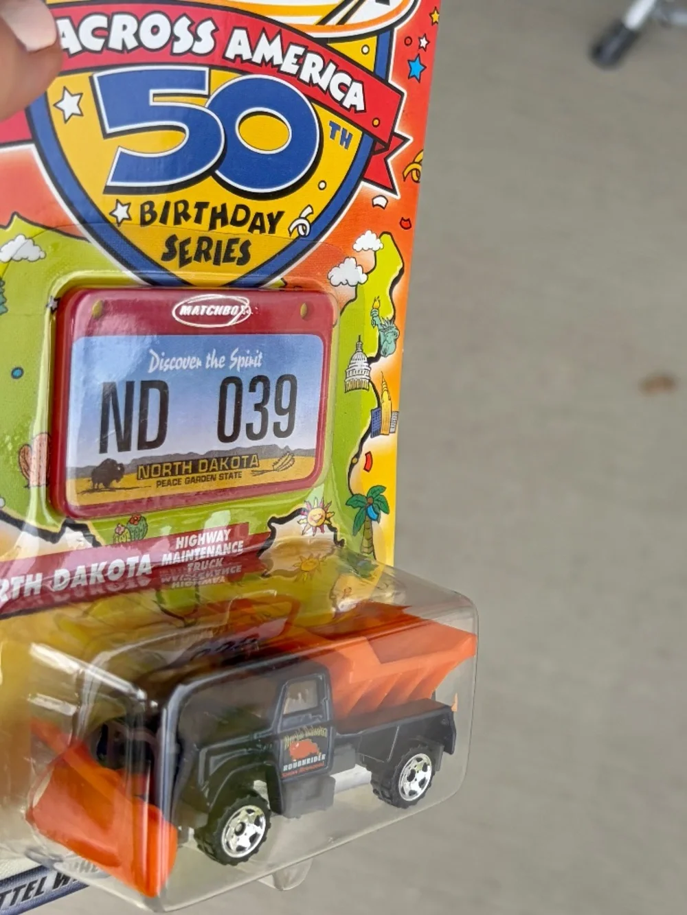 Matchbox Across America 50th Birthday Series North Dakota Highway Truck